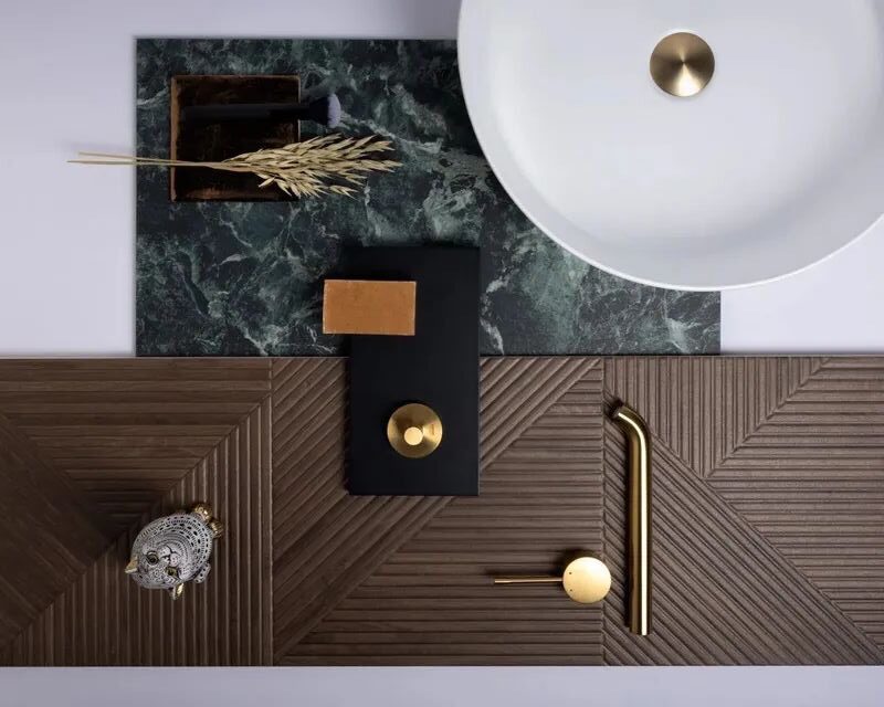 a bathroom sink and faucet
